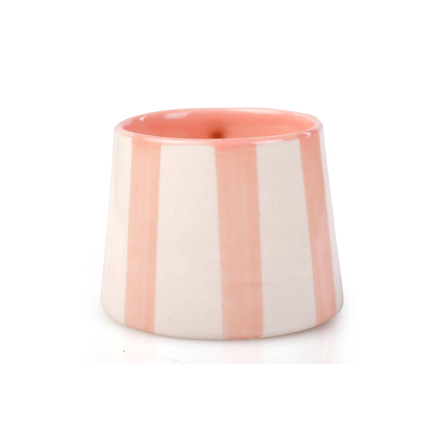 Pink Stripe Ceramic Mug