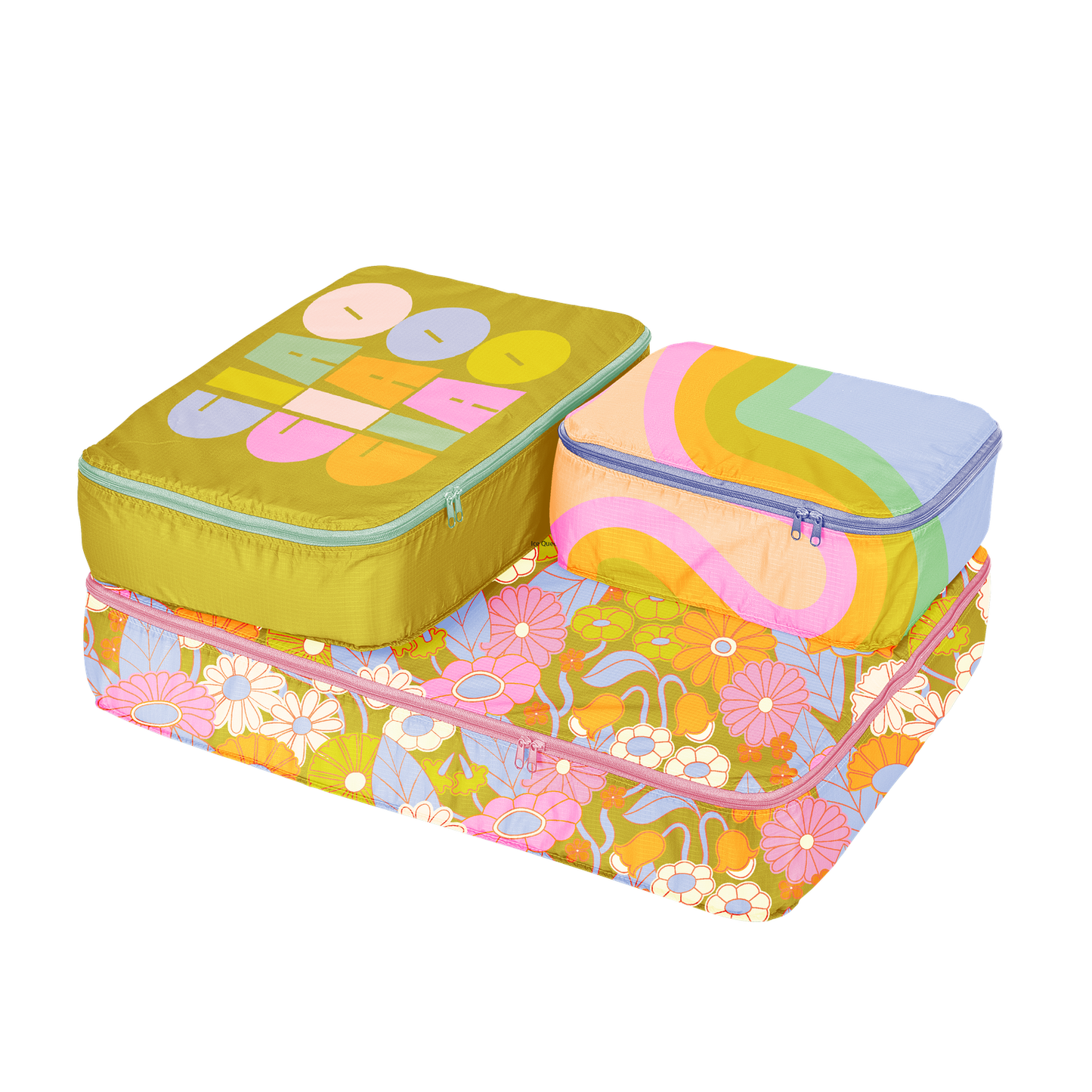 Floral Packing Cubes Set