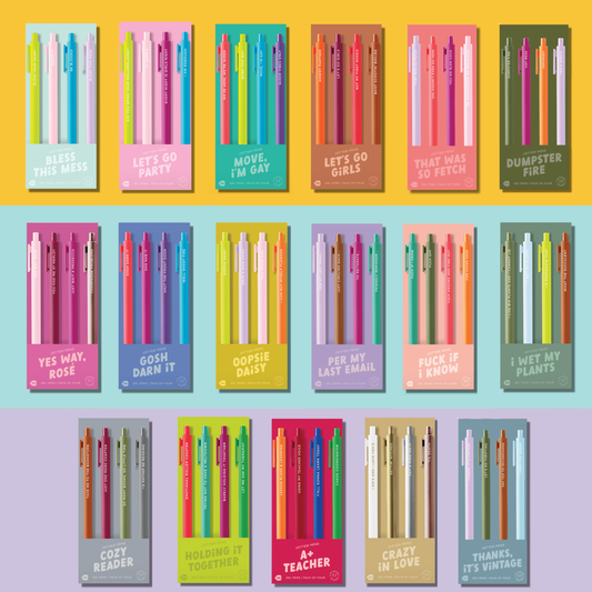 Gel ink pens for teachers